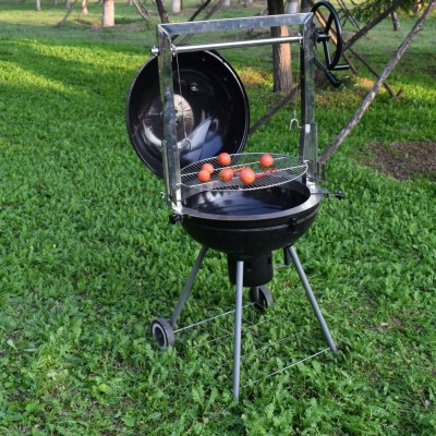 Black Weber Kettle Santa Maria Argentina Charcoal Barbecue BBQ Grills