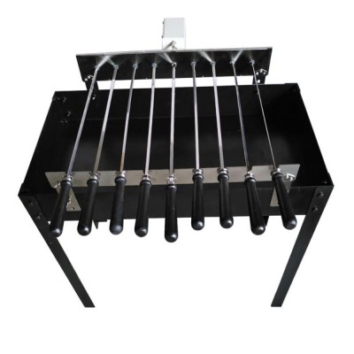 Easy Assemble Outdoor Camping Cyprus Barbeque Grill Greek Rotisserie With Battery Motor