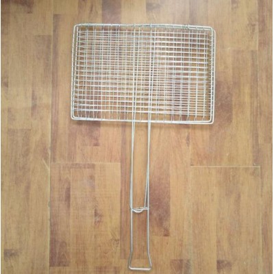 Non-stick Meat Fish Net Bbq Grid Grill Clamps Mesh For Sale