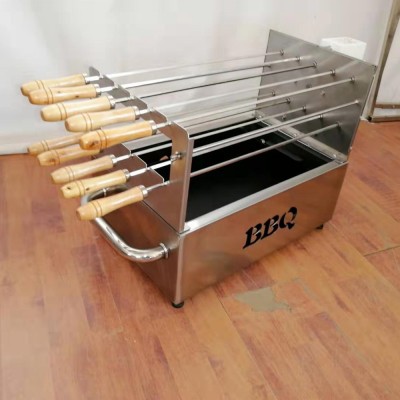 Best Double Skewers Rotating bbq Grill Small At Home Depot Battery operated bbq grill